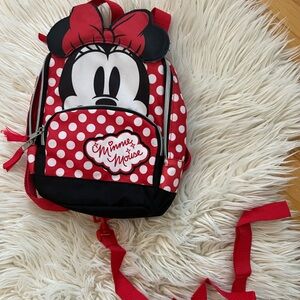 Disney Minnie Mouse Red and White Polka Dot Backpack